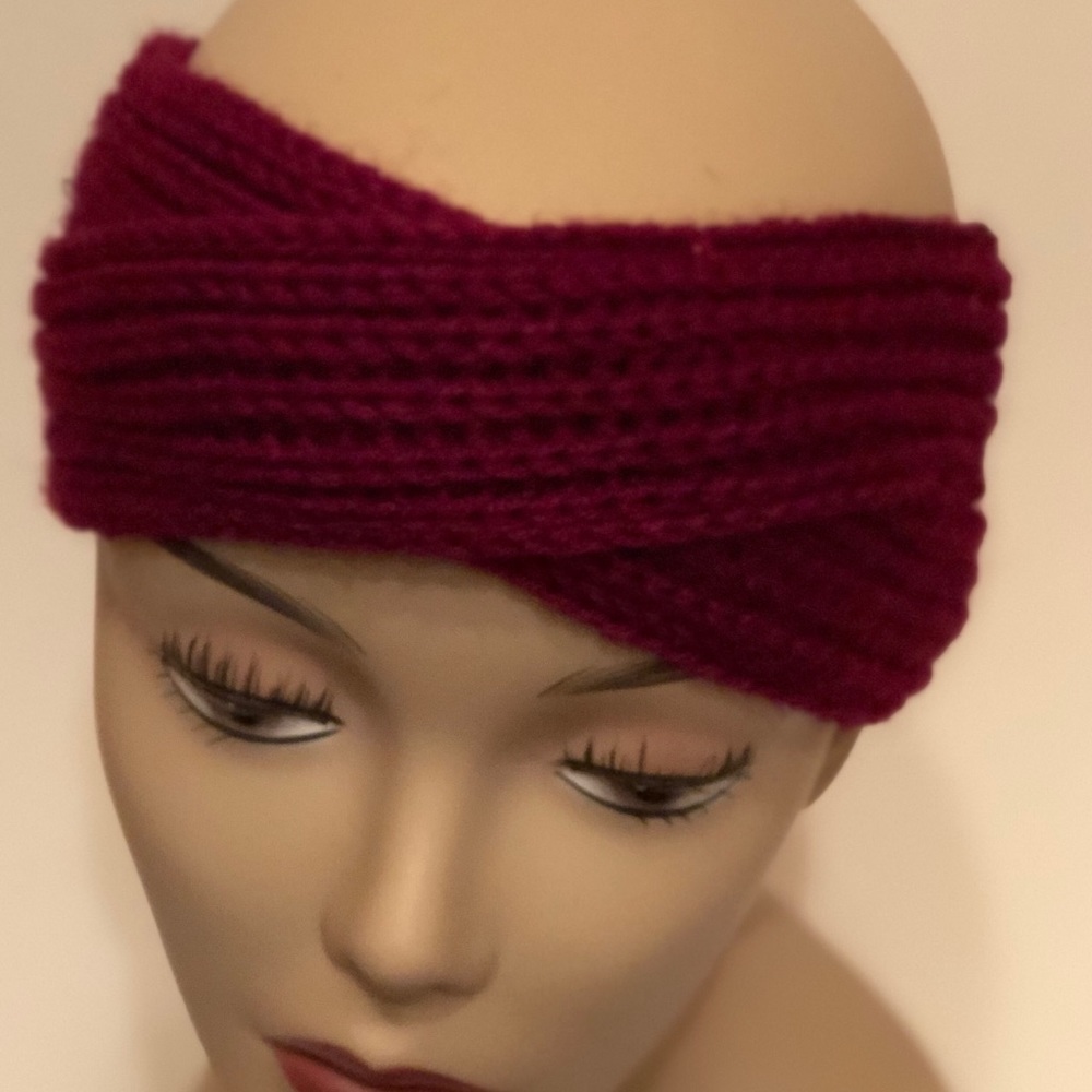 Knit Winter Criss Cross Headbands